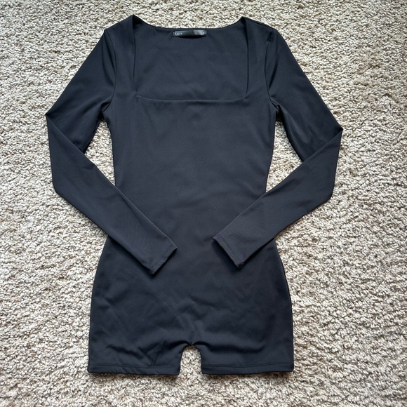 Black Long Sleeve One Piece NWOT - Picture 1 of 3